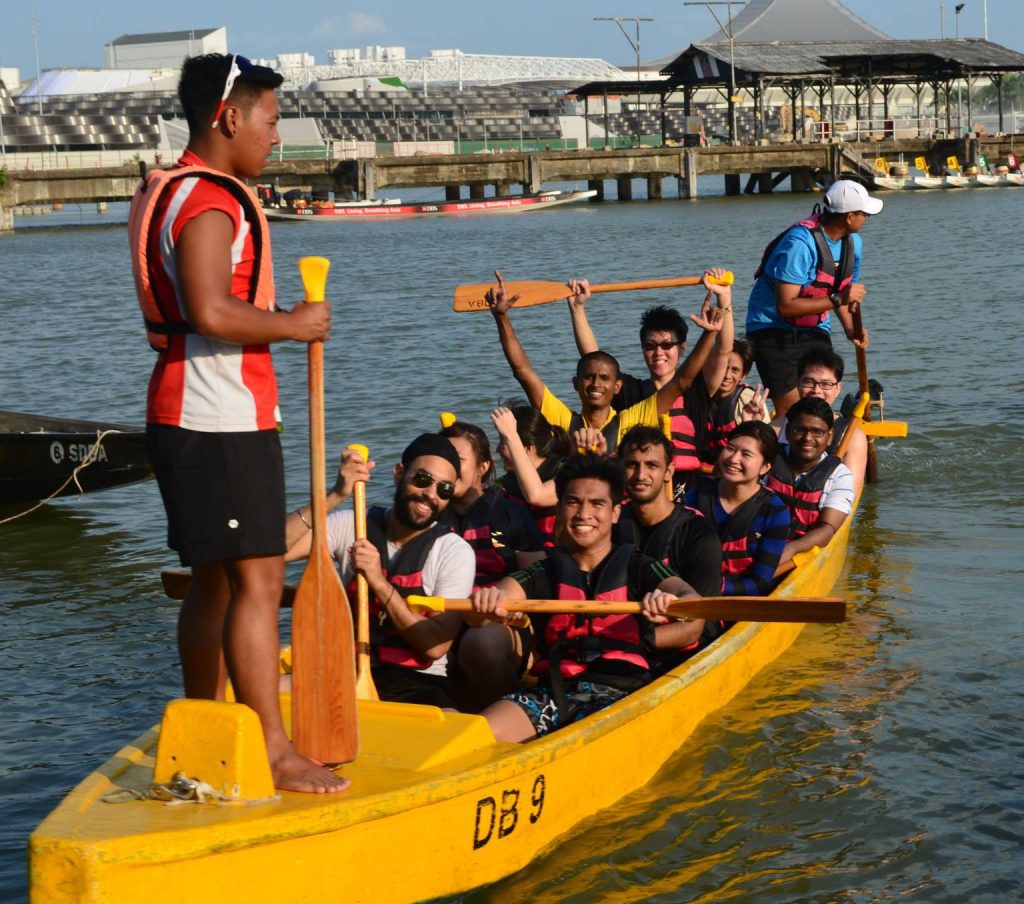 Our Company staff kayaking