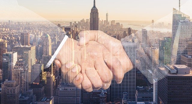 Hand shaking on a business grant deal